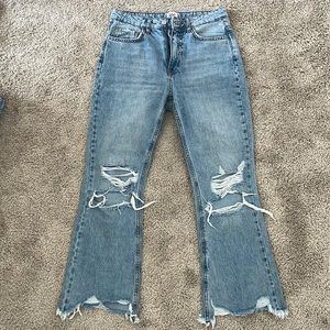 Light wash jeans